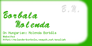 borbala molenda business card